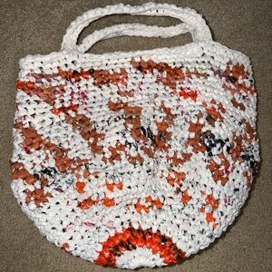 Recycled plastic bag purse